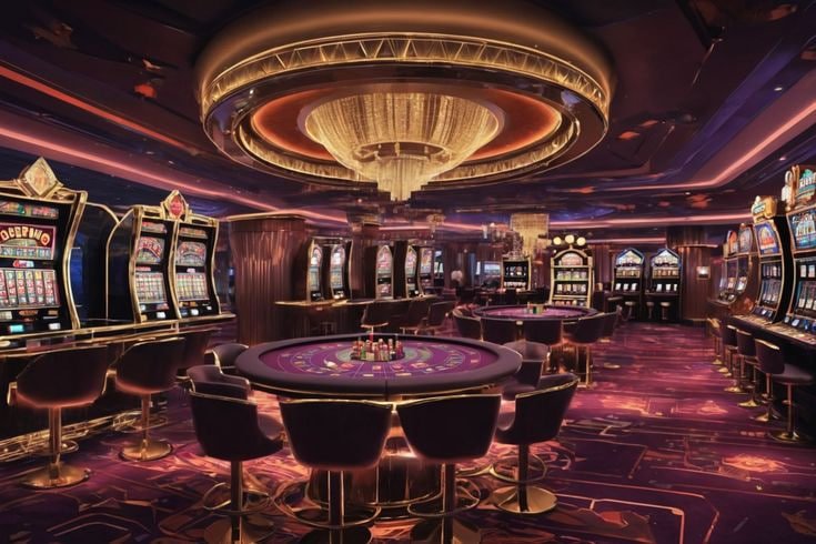 Baccarat ကတ်ပြားများ Table ပေါ်တွင် နှင့် Chip များ